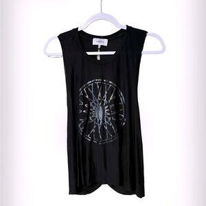 Soulcycle Womens Sleeveless Draped Back Cycling Top